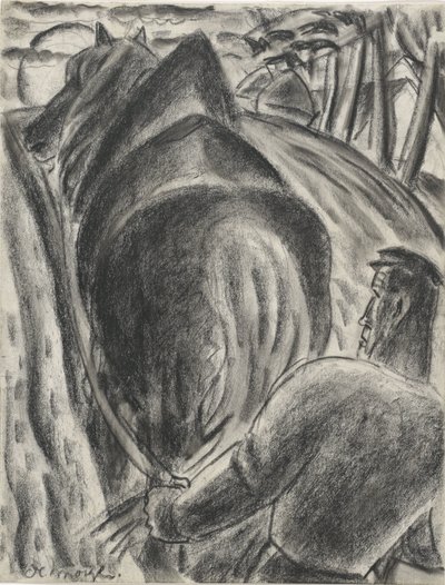 De morgen (título en el objeto) de Leo Gestel (signed by artist)