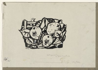Tres peras de Leo Gestel (signed by artist)