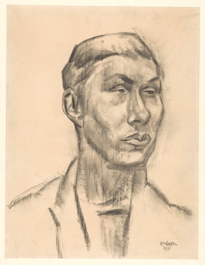 Retrato de un hombre desconocido de Leo Gestel (signed by artist)