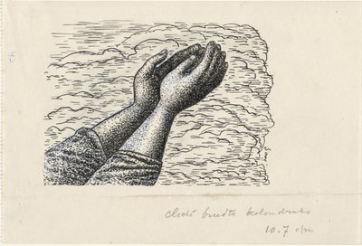 Dos manos levantadas para las nubes de Leo Gestel (signed by artist)