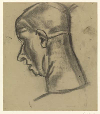 Parte posterior de la cabeza de un hombre calvo de Leo Gestel