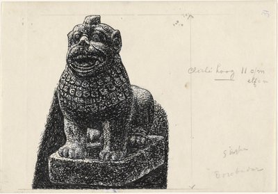 Estatua de un león de Leo Gestel