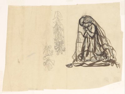 Niña que reza y adorno de Leo Gestel