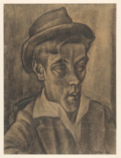 Busto de hombre con sombrero de Leo Gestel