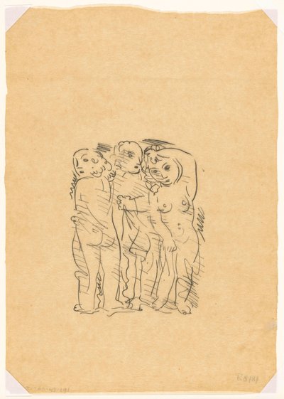 Tres Gracias (sketch) de Leo Gestel