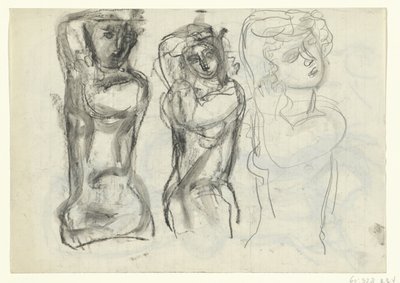 Tres mujeres desnudas de Leo Gestel