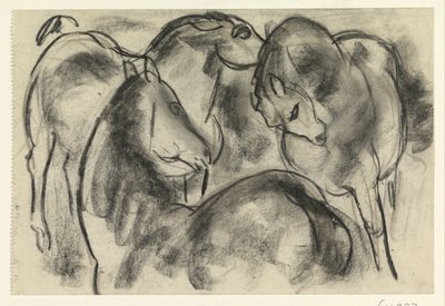 Tres caballos de Leo Gestel