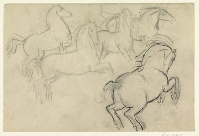 Caballos al galope de Leo Gestel