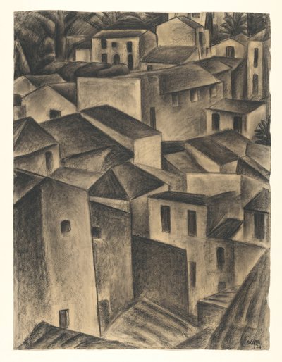 Vista en un pueblo italiano de Leo Gestel