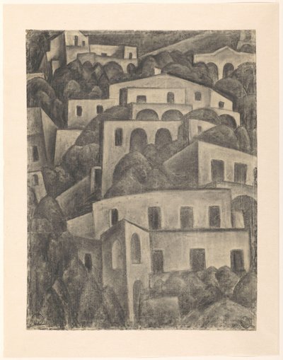 Vista de Positano de Leo Gestel