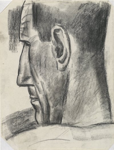 Cabeza de hombre vista de perfil desde atrás
Sin título de Leo Gestel