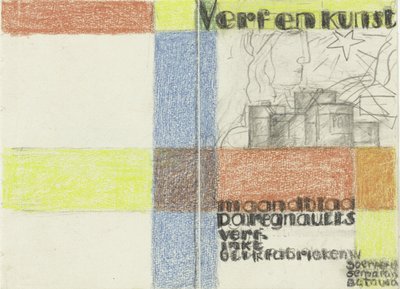Maandblad Verf en Kunst van P.A. Regnault (Entwurf in Farbe) de Leo Gestel