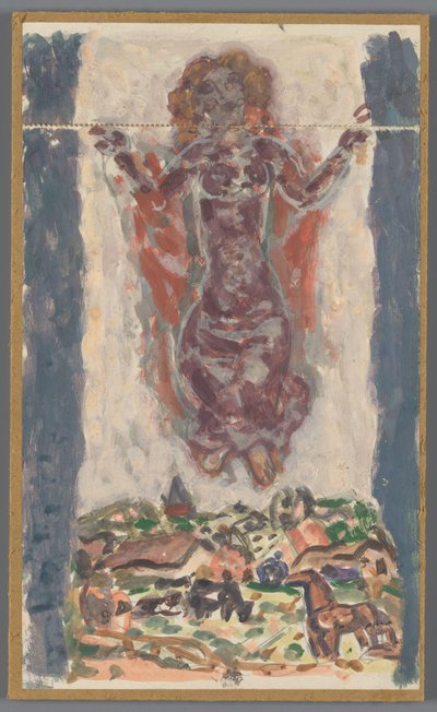Diseño para la encuadernación por: Karl Baarslag, S.O.S., [1936-1937] de Leo Gestel