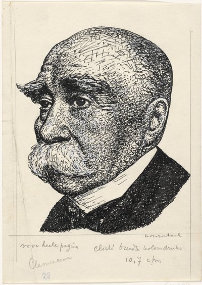 Retrato de George-Eugène-Benjamin Clemenceau de Leo Gestel