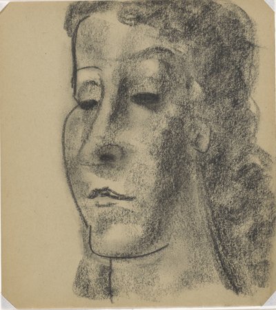 Retrato de una mujer tres cuartos a la izquierda de Leo Gestel