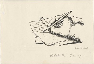 La mano que escribe de Leo Gestel
