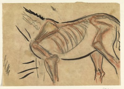 Esqueleto de un caballo de Leo Gestel