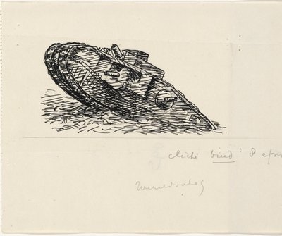 El tanque sube una colina de Leo Gestel