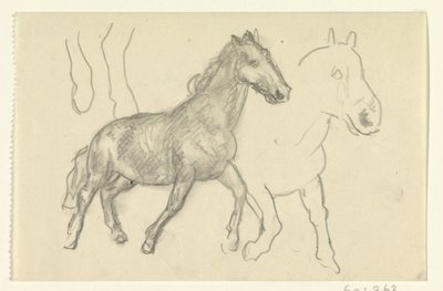 Dos caballos que corren de Leo Gestel