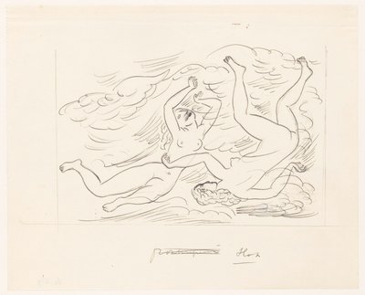 Dos mujeres desnudas, nadando de Leo Gestel
