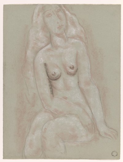 Desnudo femenino sentado de Leo Gestel
