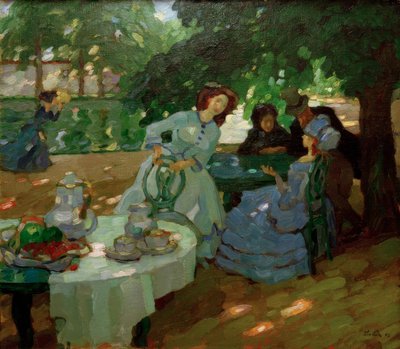 Desayuno al aire libre de Leo Putz