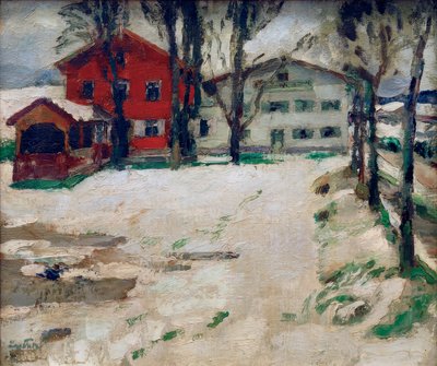 Posada en la nieve de Leo Putz