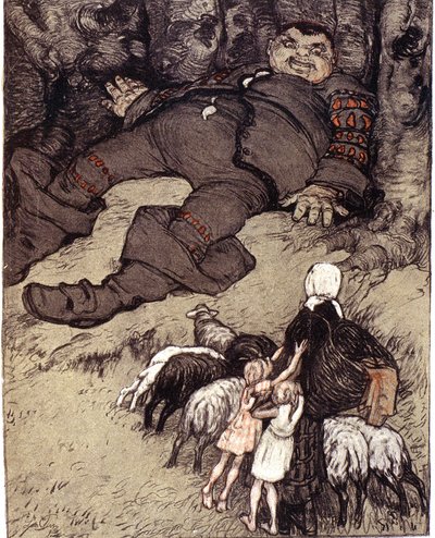 Pequeño Poulet de Perrault. Ilustración de Leo Putz de Leo Putz