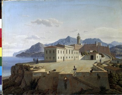 Napoleón Bonaparte en Portoferraio. Napoleón Bonaparte en Portoferraio. Napoleón Ier Bonaparte (1769-1821) en el exilio en Portoferraio (Italia) en 1814. Pintura de Leo Von Klenze (1784-1864) de Leo von Klenze