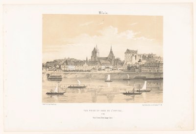 Vista del hospital de Blois desde el otro lado del río Loira
Blois. Vue prise en face de l