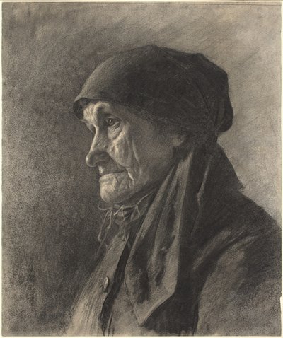 Una Mujer Campesina Anciana de Leon Augustin Lhermitte