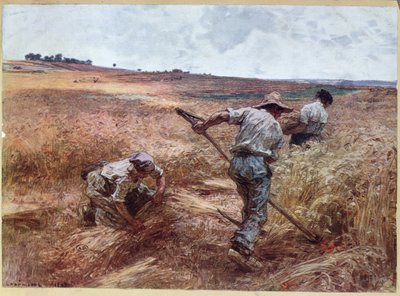 Escena de cosecha, 1897 de Leon Augustin Lhermitte