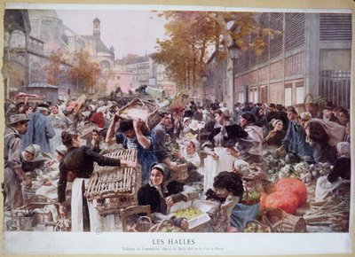 Les Halles, 1893 de Leon Augustin Lhermitte