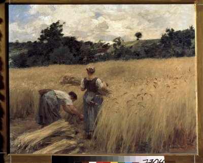 Los segadores. (Segadores). Pintura de Leon Augustin Lhermitte (1844-1925). Arte francés, realismo. Museo Pushkin de Bellas Artes, Moscú de Leon Augustin Lhermitte
