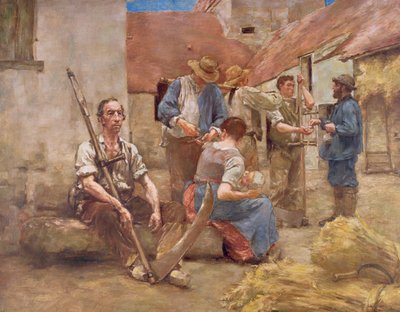 Pagando a los cosechadores de Leon Augustin Lhermitte