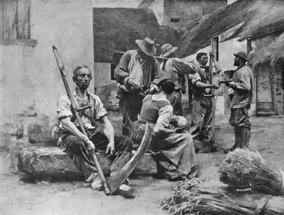 Pagando a los cosechadores, 1882, 1911 de Leon Augustin Lhermitte