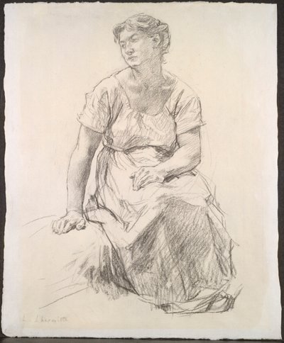 Campesina sentada, c. 1885 de Leon Augustin Lhermitte