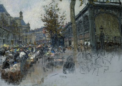 Estudio para Les Halles, 1893 de Leon Augustin Lhermitte