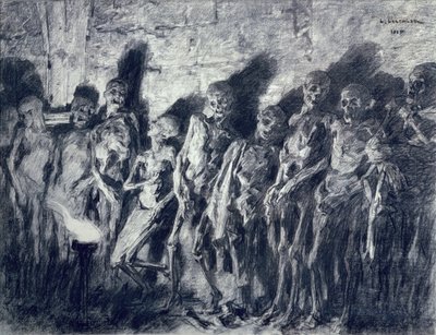 La Bóveda de las Momias, o Esqueletos de la Torre de San Miguel, Burdeos, 1885 de Leon Augustin Lhermitte