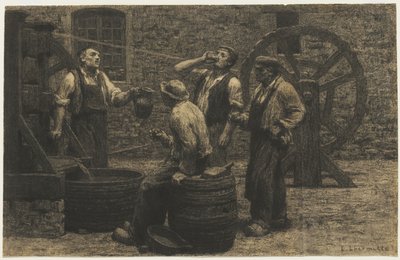 La prensa de vino de Leon Augustin Lhermitte