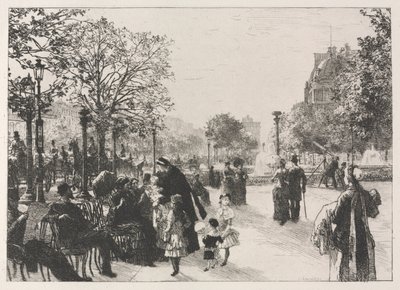 Jardines de las Tullerías de Leon Augustin Lhermitte