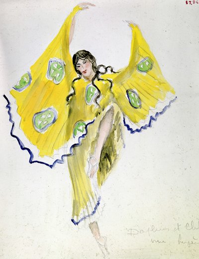 Una pastora por Bakst: vestuario de “Dafnis y Cloe” de Michel Fokine de Leon Bakst