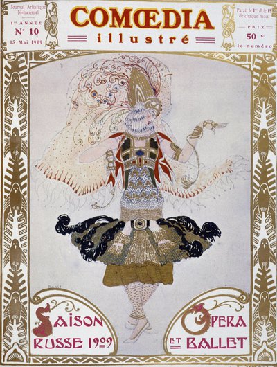 Bailarina de Ballets Rusos por Bakst, 