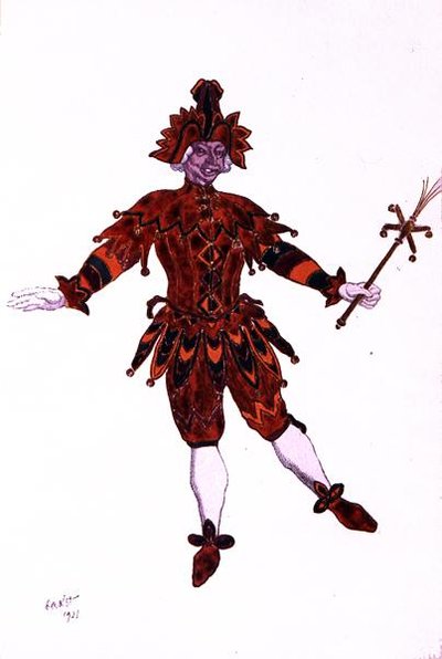 Diseño de vestuario para Mirliton, de La Bella Durmiente de Leon Bakst