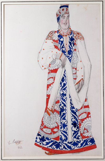 Diseño de vestuario para Moskwa, 1922 de Leon Bakst