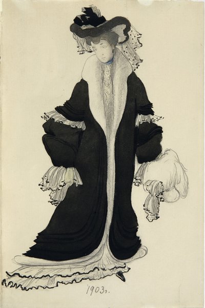 Diseño de vestuario para la Sra. L. Bakst de Leon Bakst