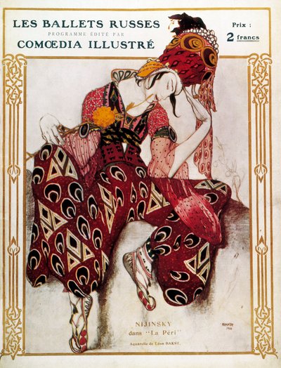 Diseño de vestuario para Nijinsky en el ballet 
