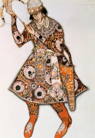 Diseño de vestuario para un ballet de Igor Stravinsky, 1913 de Leon Bakst