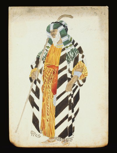 Diseño de vestuario para una bailarina de "Suite Arabe" de Leon Bakst