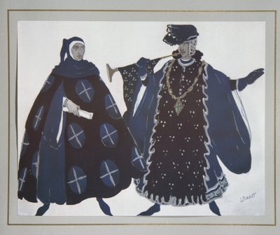 Diseño de vestuario para la obra El martirio de San Sebastián de Gabriele D